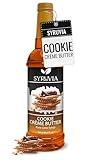 Syruvia Cookie Butter Coffee Syrup - 25.4 fl oz. Premium Coffee Flavoring Syrup. Kosher, and Gluten-Free. Ideal for Enhancing Drinks, Sodas, Shakes, Desserts, and More.