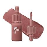 Peripera Ink the Velvet Lip Tint - High Pigment Color, Longwear, Weightless, Not Animal Tested, Gluten-Free, Paraben-Free (017 ROSY NUDE)
