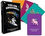 You Are Awesome!!! ! ! Volume 1 - Fun Illustrated Positive Affirmation Cards - 52 Daily Inspirational and Motivational Messages with light hearted and awesome Illustrations - Fun Self Help