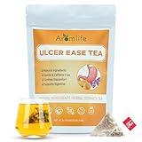 Aromlife Stomach Ease Tea to Help Soothe & Discomfort, Natural Ulcer Tea for Digestive and Gastritis, 20 Teabags, Daily Stomach Nourishing Teas Vegan, Caffeine Free, Sugar Free