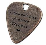 JUPPE Music Gifts: Bronze Guitar Pick Plectrums - Perfect Teacher Gift
