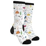 Jinjinkiang Chemistry Biochemistry Teacher Biology Physics Science Computer Microbiology Formula Scientist Unisex Casual Funny Novelty Crew Socks Gifts For Men Women