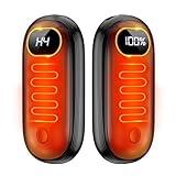 Hand Warmers Rechargeable - 14000mAh Electric Hand Warmers Rechargeable 2 Pack Heat Up to 131℉ with 18Hrs Warmth, Reusable Electronic Portable Pocket Heater for Women Man Golf Raynauds Camping