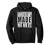 VINTAGE 90'S GANGSTA RAP MADE ME DO IT Hoodie Pullover Hoodie
