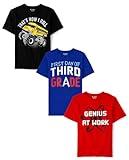 The Children's Place,Boys,School Days Short Sleeve Graphic T-Shirts,Multipacks,1st Day 3rd Grade 3-Pack,Medium