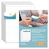 MaxGear Blank Business Cards 200 Printable Business Card, 3.5 x 2" Thick Card Pape Compatible with Laser & Inkjet Printer, Double-sided Printing, Heavyweight, Matte White Paper, 10 Cards/Sheet (8871)
