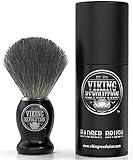 Viking Revolution Badger Hair Shaving Brush- Shave Brush for Wet Shave Using Shaving Cream & Soap- Best Shave of Your Life for Safety Razor, Double Edge Razor, Straight Razor or Shaving Razor