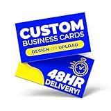 DOT4DOT Business Cards - Full Color Premium (16PT) Thick Paper Stock UV Coating Glossy Finish 2x3.5 100 to 1000 pcs - Made in USA