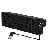 Bewinner USB Cooling Fan Base Stand Dock for Game Console - 3 Fans Cooler Holder Bracket, External Cooling