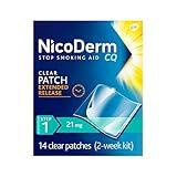 NicoDerm CQ Step 1 Nicotine Patches to Quit Smoking, 21 mg, Stop Smoking Aid, 14 Count