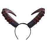 Alodidae Red Devil Horns Headband Large Demon Horn Halloween Costume Cosplay Accessories for Women Men