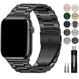EPULY Metal Band Compatible with Apple Watch Band 49mm 46mm 45mm 44mm 42mm 41mm 40mm 38mm Men & Women, Business Stainless Steel Strap for iWatch Bands Ultra 2, SE, Ultra Series 9 8 7 6 5 4 3 2 1