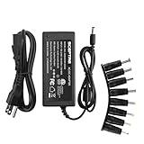 Kado Power Adapter 12V-4A 3A 2.5A 2A 1.25A 1A AC/DC Power Cord 5.5x2.1mm with 8 Tips Made for Sceptre Monitor, Echo Smart Speaker & Display, Webcam, Router, Mini PC, Projector, CCTV, Bluetooth Speaker