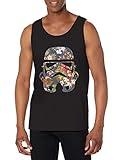STAR WARS Men's Tropical Stormtrooper Tank Top - Black - 2X Large