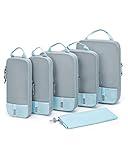 BAGSMART 6-Piece Packing Cube Set - Lightweight Luggage Organizers for Travel, Vacation and Suitcases - Durable Accessories with Compression