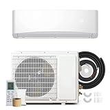 Manastin 12000BTU Mini Split Air Conditioner& Heater, 17 SEER2 𝟏𝟏𝟓𝐕 Inverter System, Covers Up to 750 Sq. Ft, Complete Installation Kit Included