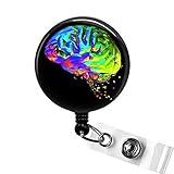 Neuroscience BRAIN Badge Reel, Neurosciences Nurse RN Badge Clip Gift, Neuro Nurse Neurosurgery Retractable Badge Holder, Brain Badge Reel