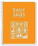 BookFactory Daily Sales Log Book/Notebook/Small Business Sales Log Book/Sales Summary Register - Wire-O, 100 Pages, 8.5'' x 11'' (Bus-100-7CW-PP-(DailySales)-BX)
