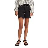 Levi's Women's Premium 501 Mid Thigh Short, Lunar Black, 25