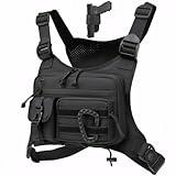 Outdoor Chest Bag For Men and Women, Tactical Vest For Running, Cycling, EDC Chest Pack Rig For Sports and Workouts