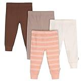Gerber Baby Girl's Multi-Pack Active Pants Set, Earthy Elegance