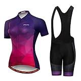 Women's Cycling Clothing Suits Short Sleeve Bike Jersey Sets Summer Bicycle Clothes Road Biking Outfits Pro Cycling Kits