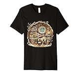 Cozy Rustic Cottagecore Winter Fox Premium T-Shirt