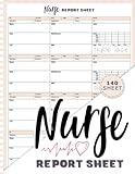 4 Patient Nurse Report Sheet: Simplified Nurse Brain Sheet for Nurse ICU Report Sheet Nursing New Grad