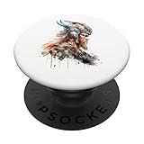 Futuristic Viking | Norse flair PopSockets Swappable PopGrip