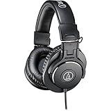 Audio-Technica ATH-M30x Professional Studio Monitor Headphones, Black