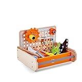 Hape Science Experiment Toolbox | Colorful Wooden 32 Experiment Kit, Fun Educational Science Kids Toy Set & Know-How Instruction App