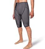 CtriLady Neoprene Wetsuit Short 2mm Premium Sweat Fitness Pants Swim Jammer Buoyancy Shorts with Pocket for Snorkeling Surfing Swimming Training（Grey，S