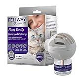 FELIWAY® Optimum 30 Day Cat Calming Plug In Pheromone Diffuser Starter Kit, 48ml - Helps Reduce Common Signs of Stress in Cats & Kittens, Enhanced Calming
