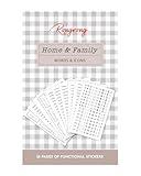 Rongrong House & Family Words and Icons Sticker Book – 25 Pages of Functional Planner Stickers – Chore, Cleaning, and Home Organization Stickers for Planners, Journals, Calendars & Family Schedules
