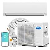 ROVSUN 9000 BTU Wifi Enabled Mini Split Air Conditioner & Heater with Inverter, 19 SEER2 Energy Saving 115V Ductless Split AC Unit with Pre-Charged Condenser, Heat Pump & Installation Kit