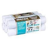 Smooth Top EasyLiner for Cabinets & Drawers - Easy to Install & Cut to Fit - Shelf Paper & Drawer Liner Non Adhesive - Non Slip Shelf Liner for Kitchen Pantry - 12 Inch Width - 60 Total Feet - White