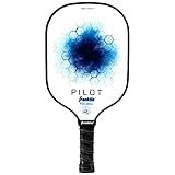 Franklin Sports Pickleball Paddle - Pilot Polypropylene Core Racket - Official USA Pickleball (USAPA) Approved Paddle - Lightweight Pro Racket - Blue - 10mm Thick Core