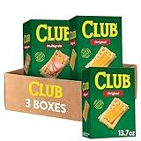 Club Crackers, Lunch Snacks, Snack Crackers, Variety Pack (3 Boxes)