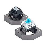New Fashion Kingdom Aluminum Alloy Switch Opener Switch Tester Mechanical Keyboard Keycaps Lubricate Aluminum for Cherry Gateron and Kailh switches with Metal Magnet - Gray