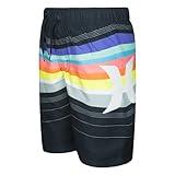 Hurley Boys' Pull On Swim Trunks, Multi/Black, 7