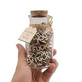fuc k jar（5oz）Gift Jar,Fuc ks to Give,Fuc k Wooden Cutout Letter Piece Bad Mood Vent Spoof Birthday Day,Holiday, Thanksgiving Christmas Gifts to Friend,gag Funny Gift