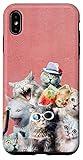 iPhone XS Max Cat Kitty Cats Group Selfie On Photo Worthy Pink Wall Case