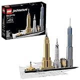 LEGO Architecture New York City Model Kit - Bedroom or Office Decor for Kids & Adults, Ages 12+ - Building Blocks to Display - NYC Gift & Souvenir Ideas - 21028