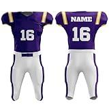 DIYUME Men's Youth Design Your Own Print Logo Color Football Jersey Graphic Football Uniform