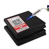 kanhiro Carbon Felt Welding Blanket Fireproof - 2 Packs 20" X 36" Heat Resistant Fabric 1800°F High Temp Insulation Pad, Flame Retardant Protective Mat for Soldering Welding Brazing Plumbing