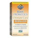 Garden of Life Raw Probiotics for Women and Men with Digestive Enzymes, 100 Billion CFU, Clinically Studied Strains, 30 Capsules