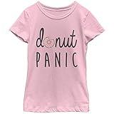 Fifth Sun Big Girls' Food and Drink Graphic T-Shirt, Pink Cursive, X-Large/14-16