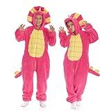 Triceratops Onesie Adult Kids, Dinosaur Dino Costume Pajamas Teen Boys Girls, Wild Animal Blanket Hoodie Pjs Halloween Christmas Cosplay Toddler Kids 16