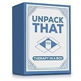 UNPACK THAT: Conversation Cards & Couples Game for Adults – 125 Prompts to Spark Deeper Talks, Therapy-Inspired Icebreaker Deck for Relationship Building
