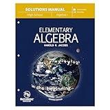 Elementary Algebra (Solutions Manual)